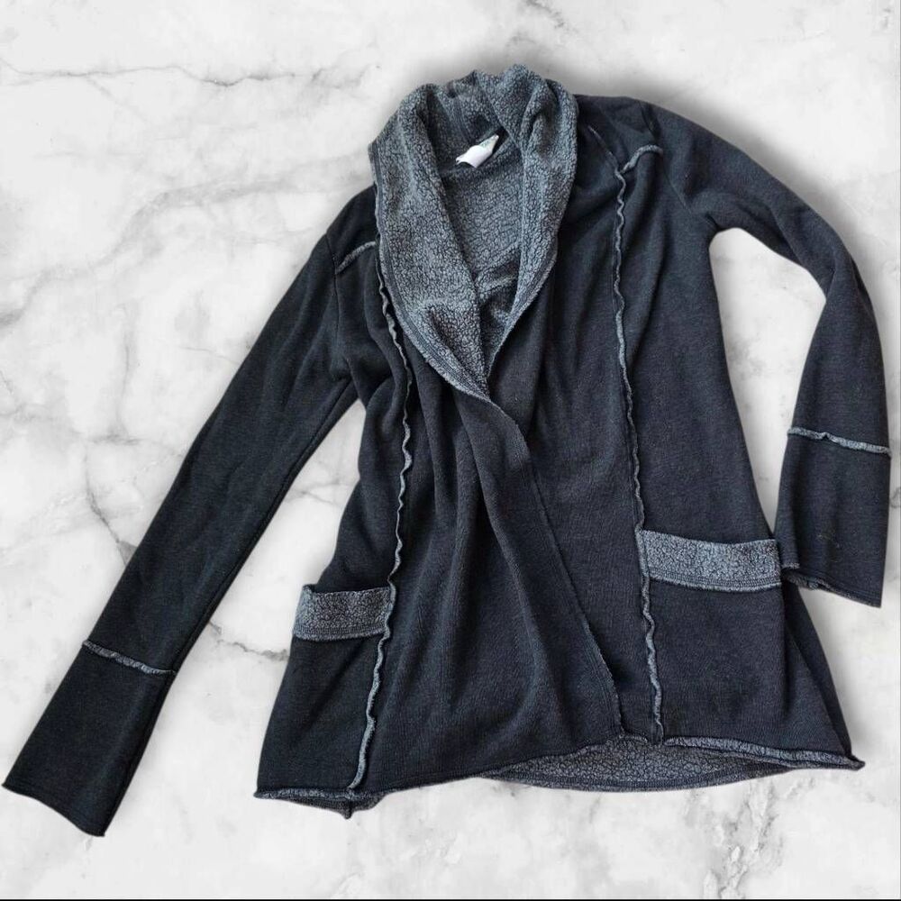 Hard Tail XS Black & Gray Sweater Wrap